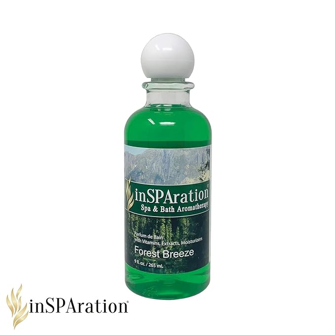 inSPAration Spa and Bath Aromatherapy 115X Spa Liquid, 9-Ounce, Forest Breeze