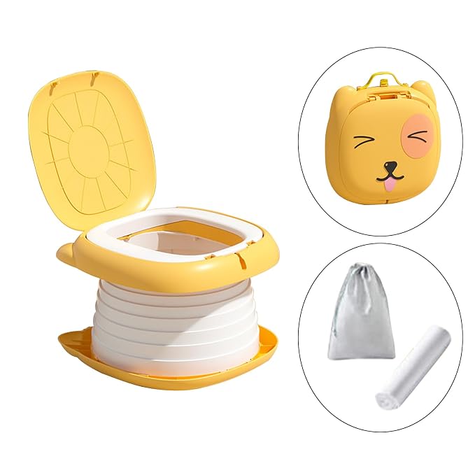Children's Removable Toilet Portable & Sturdy Baby Potty Secure & Easy to Clean Children Travel Toilet for Travel Safe and Toilet
