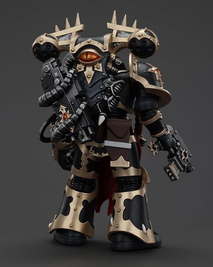 JoyToy Warhammer 40K Genuine License 1:18 Action Figure, Chaos Space Marines Black Chosen with Bolt Pistol and Power Fist, 4.96 inch Collectible Action Figures Sets