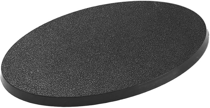 MB875 20pcs Base 75X42mm or 2.95x1.65inch Plastic Model Bases for Gaming Miniatures or Wargames Table Games