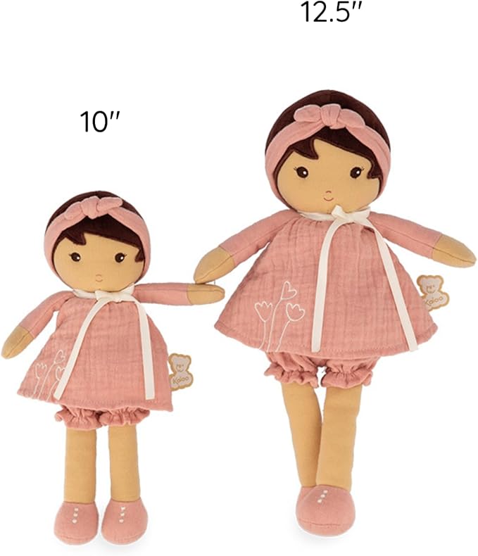 Kaloo - Tendresse - My First Fabric Doll Amadine (Large) - Cuddling with Plush Figure Toys - Forever Friend for Children - Encourages Imaginative Play - Machine Washable Convenience