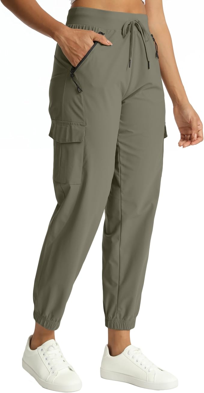Women's Joggers Cargo Pants Lightweight Quick Dry Hiking Running Pants for Athletic Casual & Outdoor
