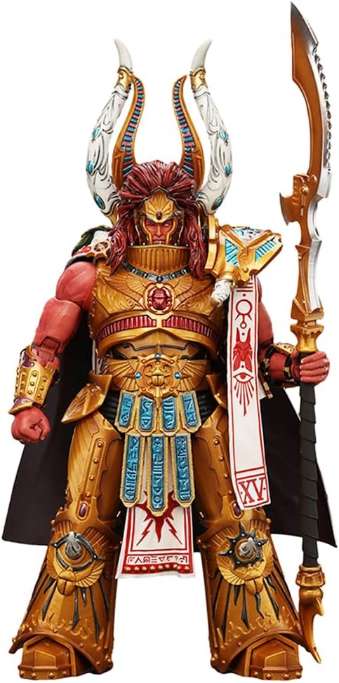 JOYTOY Warhammer 30K Thousand sons 8.7 inch Magnus The Red Primarch of The XVth Legion 1:18 Scale Action Figure Mecha Joy Toy Collection Model