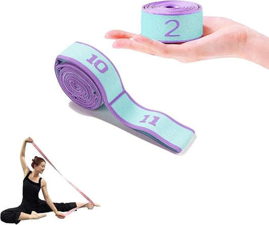 Multi-Loop Stretch Band - Yoga, Pilates, Ballet, and Physical Therapy Stretching Strap for Flexibility, Leg Stretching, and Exercise - Durable Stretching Equipment