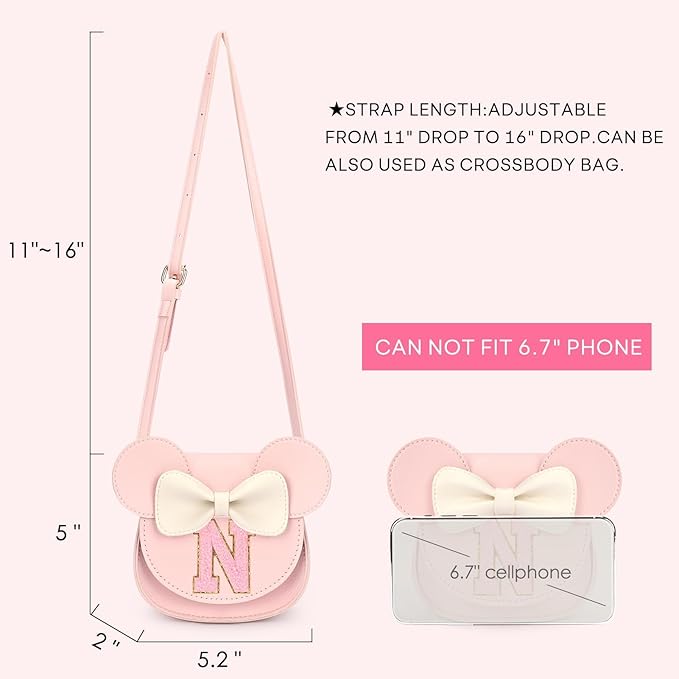 mibasies Toddler Purse Gifts for Girls: 3 Year Old Girl Gifts, Mouse Toys Purse Set