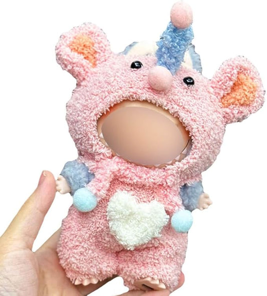 17cm Doll Clothes Accessories Outfits Cute Clothes Stylish Set (NO Doll) Pink Baby Elephant
