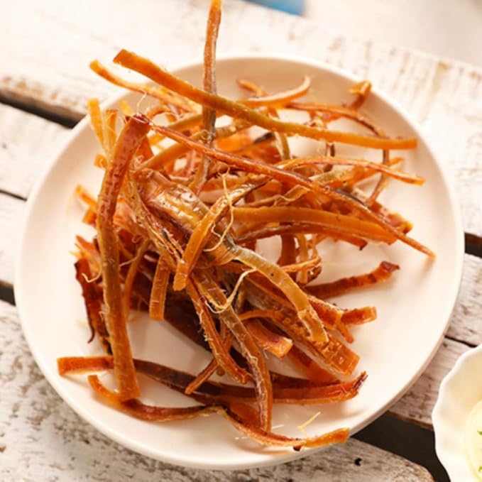 LENITH Korean Sliced and Shredded Flower Dried Squid 15g*6 Packs For Late Night Snack for Camping, Outdoor Activity Good for Anju 오징어