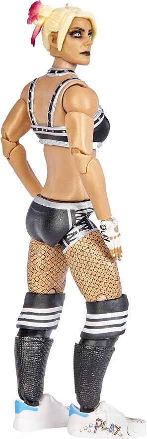 Mattel WWE Ultimate Edition Action Figure & Accessories Set, Alexa Bliss 6-inch Collectible with 30 Articulation Points, Swappable Pieces & Entrance Gear