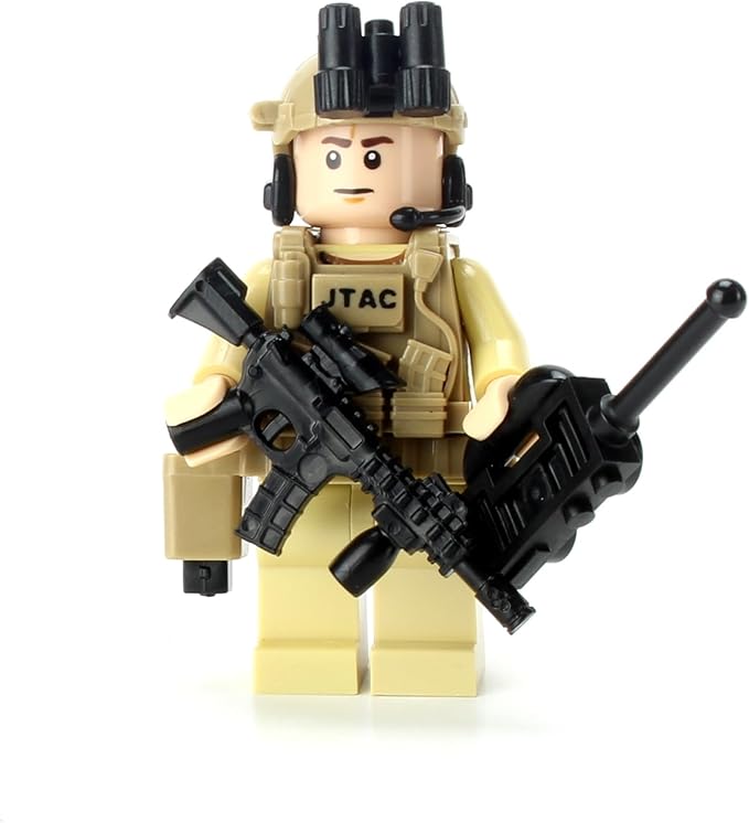 Battle Brick 1.6 Inches Tall JTAC/CCT Air Force Special Forces Value Custom Minifigure | Accessories Made in The USA | Genuine Military Minifig | Great Gift for Ages 10+ to Adult AFOL