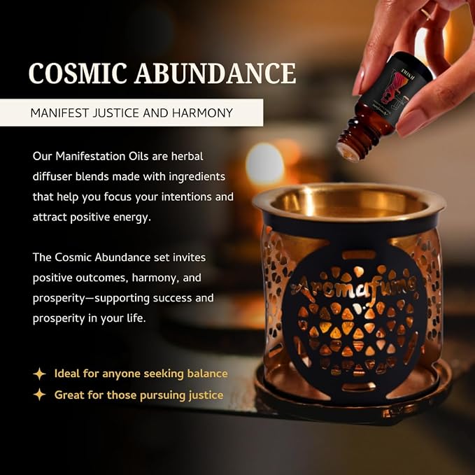 Justice, Peace & Success & Prosperity Oils | 3 x 10ml | Ideal for Manifesting Balance, Divine Blessings etc| Manifestation & Mindfulness
