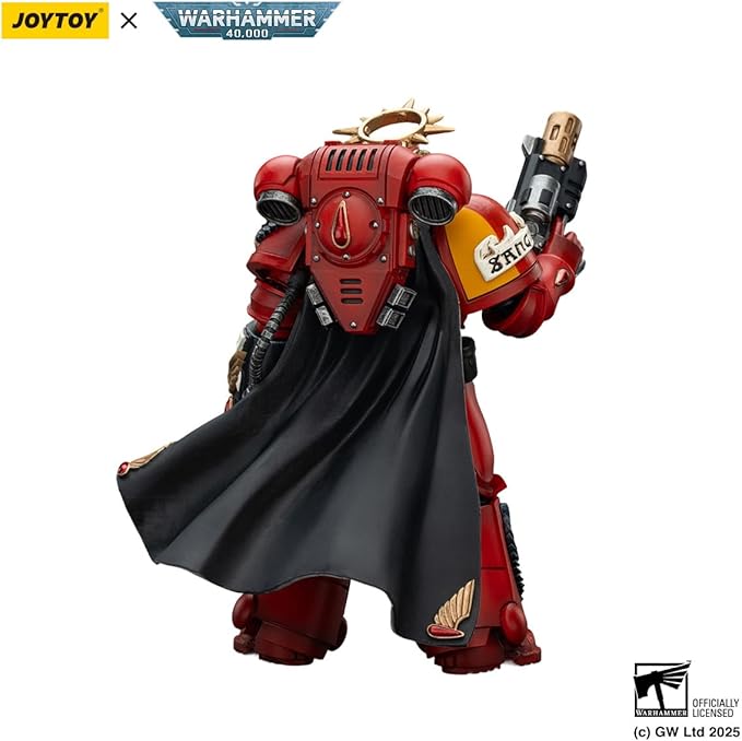 JOYTOY Warhammer 40K Blood Angels Captain with Inferno Pistol & Power Fist 1:18 Scale Action Figure Mecha Joy Toy Collection Model 4.92in
