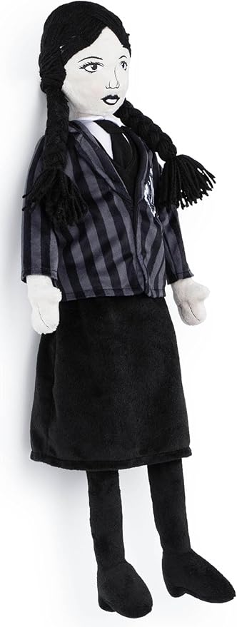 Jay Franco Wednesday Addams Plush Pillow Buddy - Super Soft Stuffed Character Pillow - Polyester Microfiber, 26 Inches