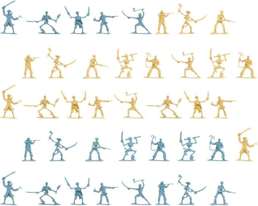 BESPORTBLE Pirate Soldier Figures 100pc Miniature Toy Soldiers Pirate Skeleton Warrior
