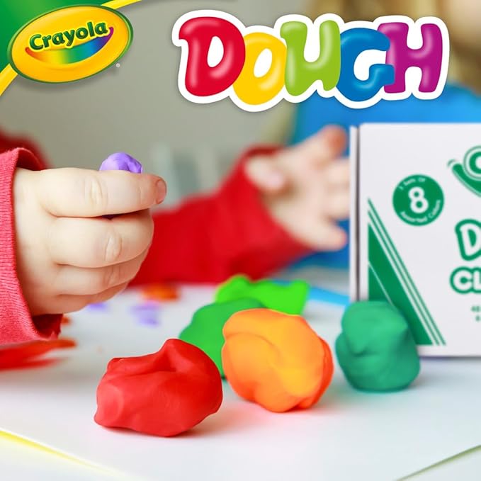 Crayola Assorted Dough Classpack with Tools, 8 Colors, Art Supplies, Over 100 Pieces, 24 per Carton