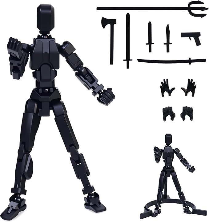 Multi-Jointed Action Figures Set, Model 13 All-in-one molding Accessories with Magnetic, Desktop Decor & Collectors' Toys