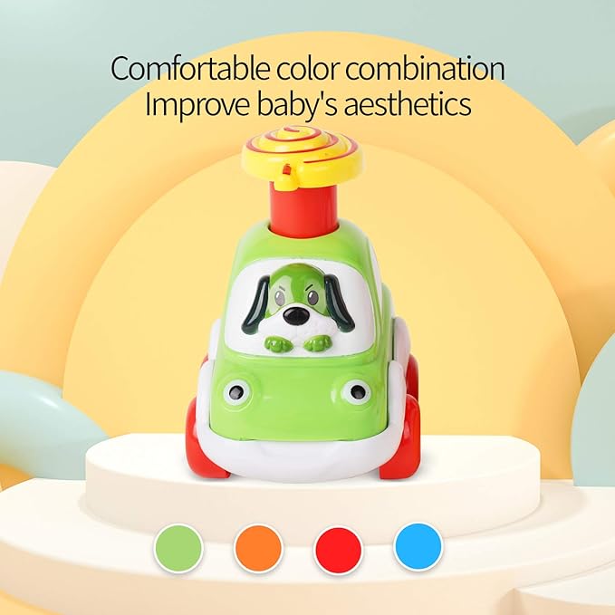 ALASOU Animal Car Toys for 1 2 Year Old Boy|Baby Toys 12-18 Months|1 2 Year Old Boy Birthday Gifts for Infant Kids|Cars for Toddlers 1-3