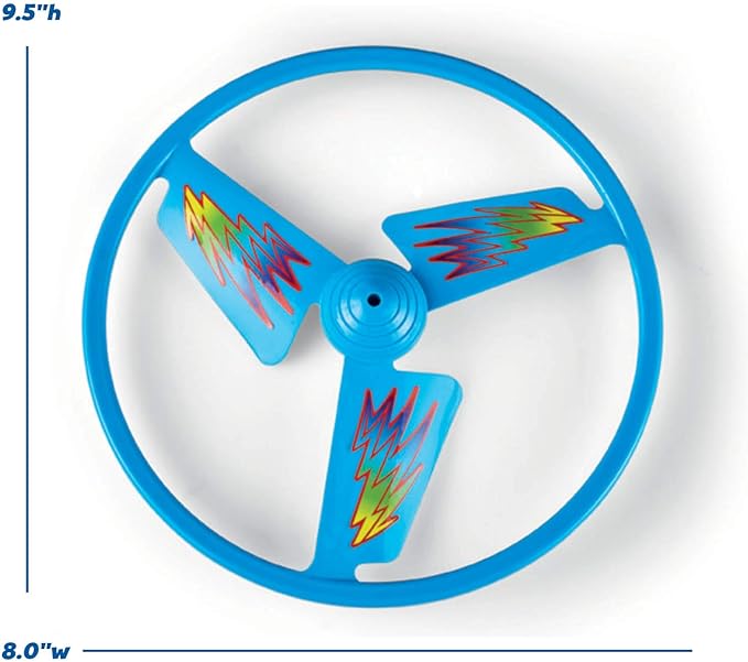 Kidoozie Rip Cord Flying Disc - STEM Toy for Kids 5+ - Flies 50+ Feet!