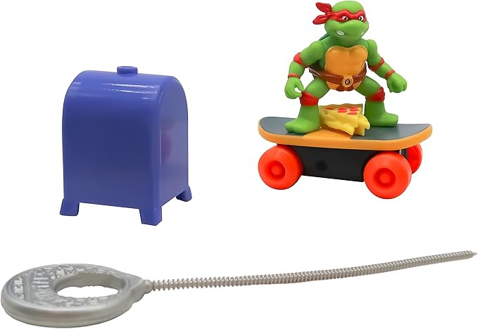 Teenage Mutant Ninja Turtles Switch Kick Skaters Pack of 4 - Gyro Self-Stabilizing Rip-Cord Powered Skateboard Toy – Gift, Stock Stuffer for Ages 3+