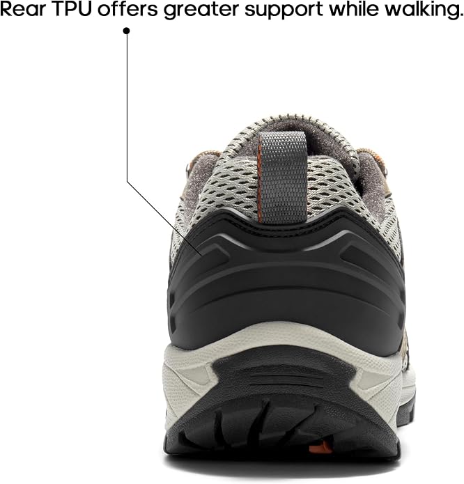 NORTIV 8 Women's Lightweight Hiking Shoes | Breathable Walking Sneakers Slip-Resistant For Outdoor Work Travel Daily Wear Wander