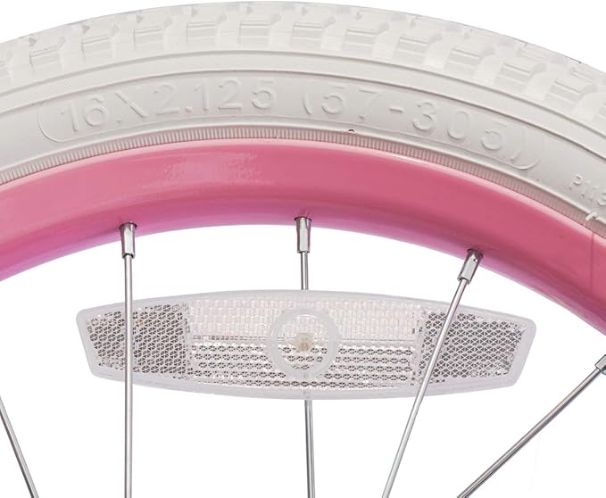 JOYSTAR 12 14 16 18 20 Inch Kids Bike Front Wheels Replacement Bicycle Wheels with 12-20 Inch Solid Air Rubber Tire & Inner Tube Don't Fit Huffy Bike Black & White