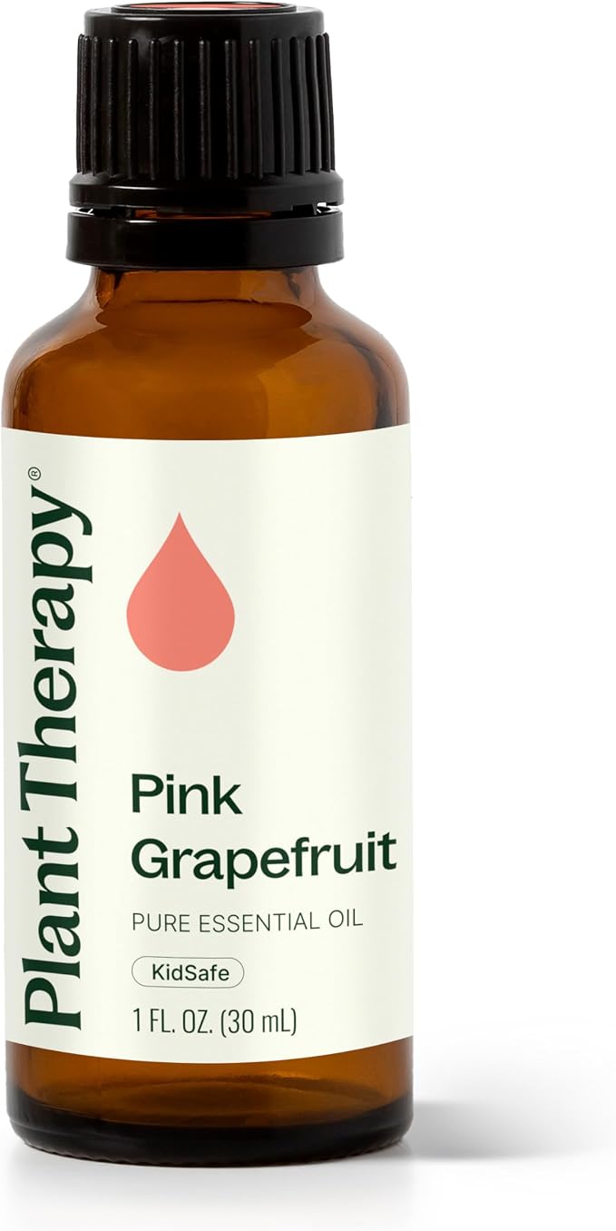 Plant Therapy Pink Grapefruit Essential Oil Pink 30 mL (1 oz), 100% Pure, Undiluted for Aromatherapy, Skin, Hair & Home