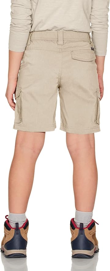 CQR Kids Youth Pull on Cargo Shorts, Outdoor Camping Hiking Shorts, Lightweight Elastic Waist Athletic Short with Pockets