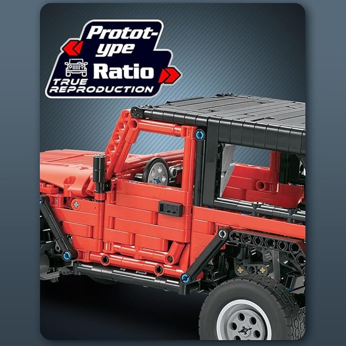 RiceBlock Off-Road Vehicle Model Building Setfor Adult Challenging, Car Building Toys Boys Aged 8 and Above, 1287 Pieces
