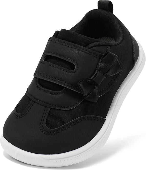 Wide Toe Box Toddler Shoes Zero Drop Boys Girls Barefoot Shoe Non-Slip Little Kids Sneakers for First Walking