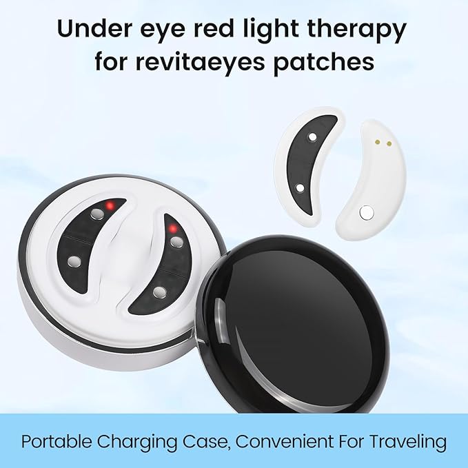 NANSIKE Under eye red light therapy for revitaeyes, eye pods reducing eye bags and dark circles portable under-eye patches