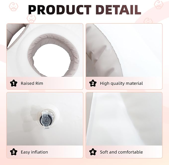 Inflatable Pregnancy Pillow, New Upgraded Belly Mattress Float with Abdominal Hole Full Body Inflatable Bed for Pregnant Women, The Pregnancy Pillow for Sleeping Prone