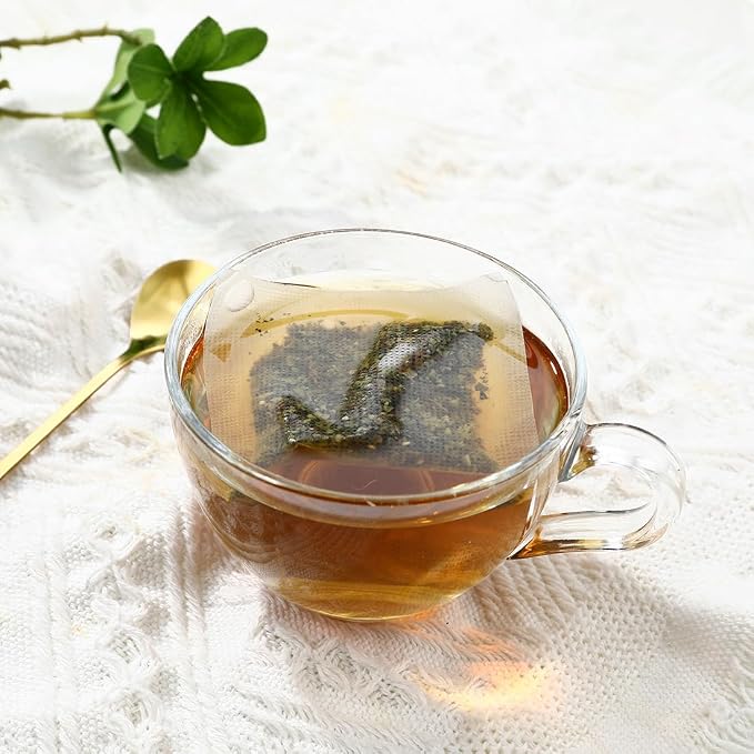 Premium 50 Holy Basil Tea Bags, Made with 100% Natural Tulsi Wild Holy Basil Leaves, No Additives & Caffeine Free.