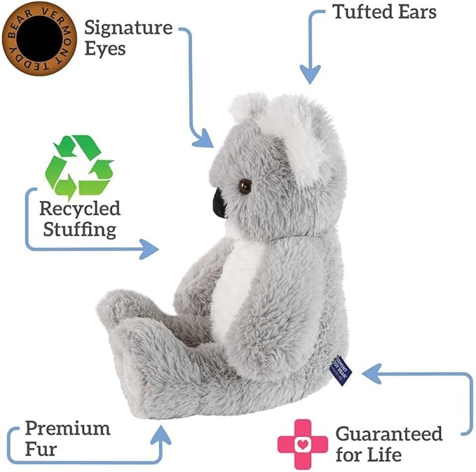 Vermont Teddy Bear Koala Stuffed Animal – 18 Inch Koala Plush, Super Soft, Collectible Plushie, for All Ages
