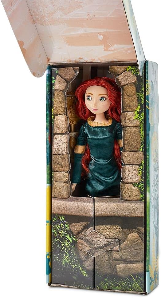 Disney Store Girl's Princess Classic Doll (Merida), 11 Inches, Includes Brush with Molded Details, Fully Posable Toy in Classic Outfit