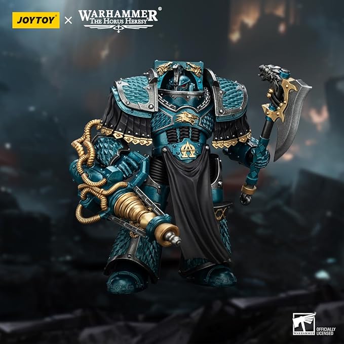 JOYTOY Warhammer The Horus Heresy Alpha Legion Lernaean Terminator with Conversion Beam Cannon - 1:18 Scale 5.39in Action Figure Mecha Joy Toy Collection Model