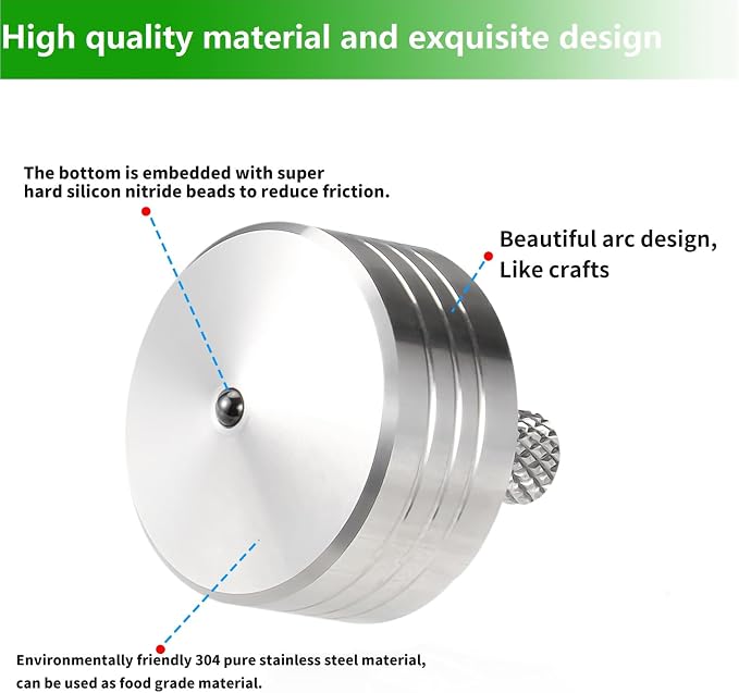 Stainless Steel Spinning Top, Precision Mini Desktop Gyroscope, Kill Time Reduce Stress ADHD Toys, Perfect Balance Gyro (Style 4)