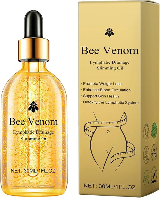 Bee Venom Body Firming Oil – Nourishing Massage Oil for Toning, Shaping, Sculpting Skin, Moisturizing Firming Oil for Belly, Arms, Legs, Women’s Body Care