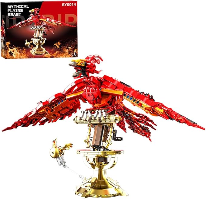 938 Pieces Phoenix Building Set, Magic Potter Phoenix Collection Model for Adults,Ideas HP Building Toy