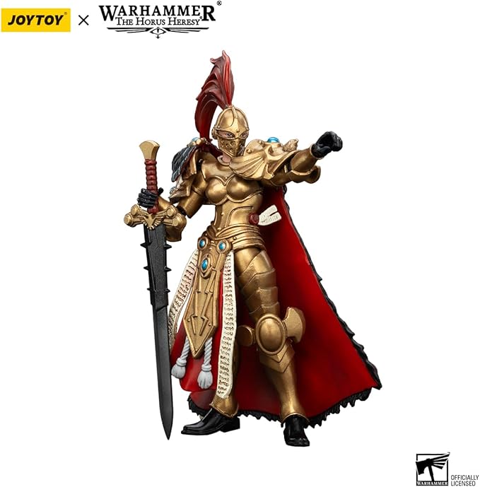 JOYTOY Warhammer Horus Heresy Sisters of Silence White Falcons Vigilator Cadre Vigilator Mistress 1:18 Scale 4.17in Action Figure Mecha Joy Toy Collection Model