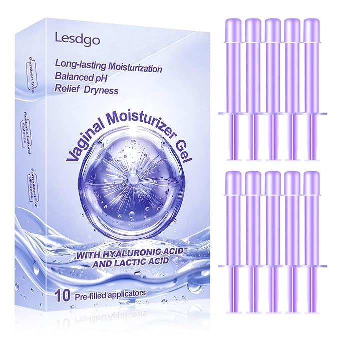 Vaginal Moisturizer Gel with Hyaluronic Acid & Lactic Acid | Long Lasting Relief for Vaginal Dryness, Irritation & Intimate Discomfort | Hormone-Free Feminine Care