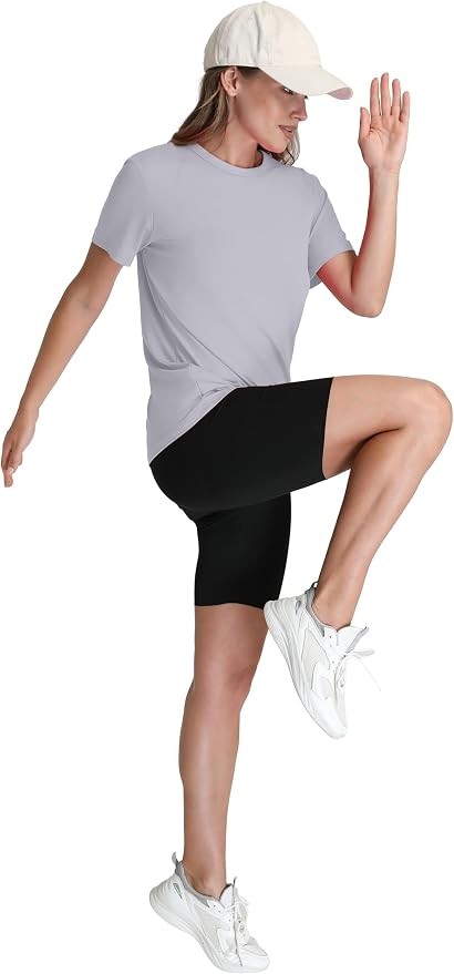 OFEEFAN Workout Tops for Women UPF 50+ Breathable Quick Dry Loose Fit T Shirt Outdoor Yoga Running Hiking Gym Tee Top