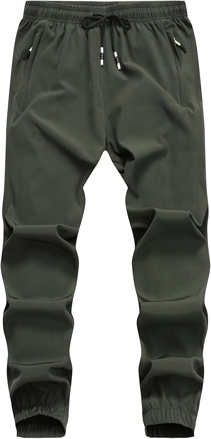 Boys Hiking Joggers Pants Outdoor Youth Quick Dry Lightweight Athletic with Zipper Pockets