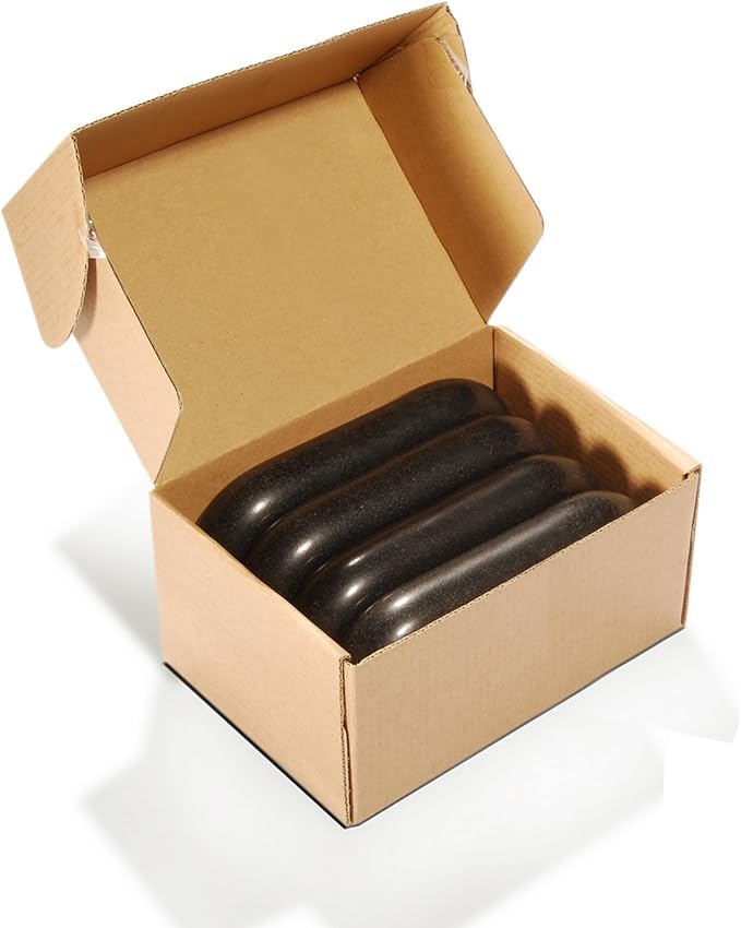 Master Massage 4 Pieces XXL Oversized Super Extra Large Oval Shape Basalt Massage Hot Stone Massage Stone Warm Stone Set-6” x 3.4“x 1.1”-Spa-Beauty-Salon-Massage