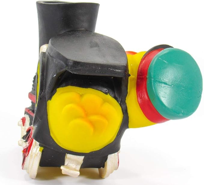 Train Conductor Rubber Duck Bath Toy | All Natural, Organic, Eco Friendly, Squeaker | Imported from Barcelona, Spain