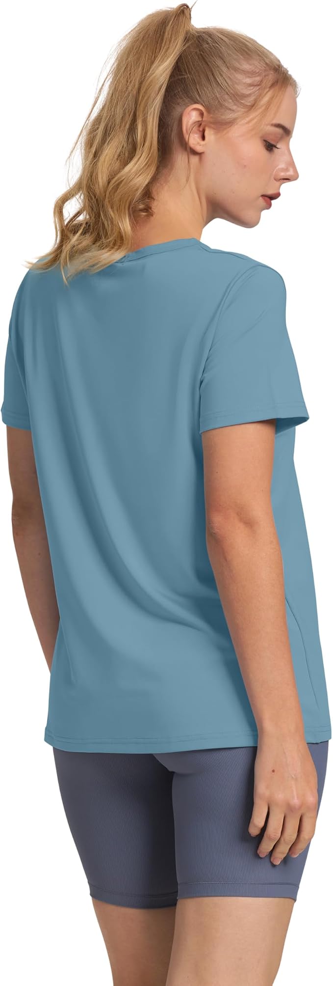OFEEFAN Workout Tops for Women UPF 50+ Breathable Quick Dry Loose Fit T Shirt Outdoor Yoga Running Hiking Gym Tee Top