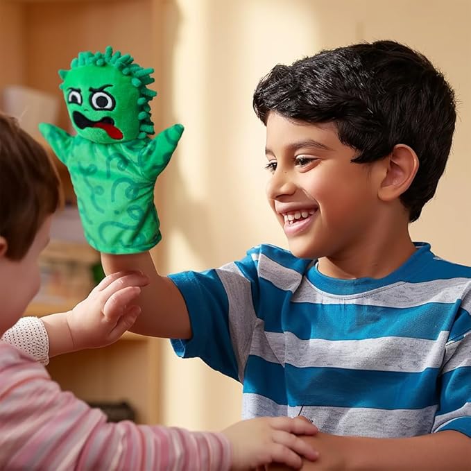 UrbanKiddy's My Emotion Friends | 6 Emotion Sensory Hand Puppets, Interactive Educational Toys for Emotional Growth, Social Skills, Mindfulness in Kids, For Home Classroom Therapy, With Activity Cards