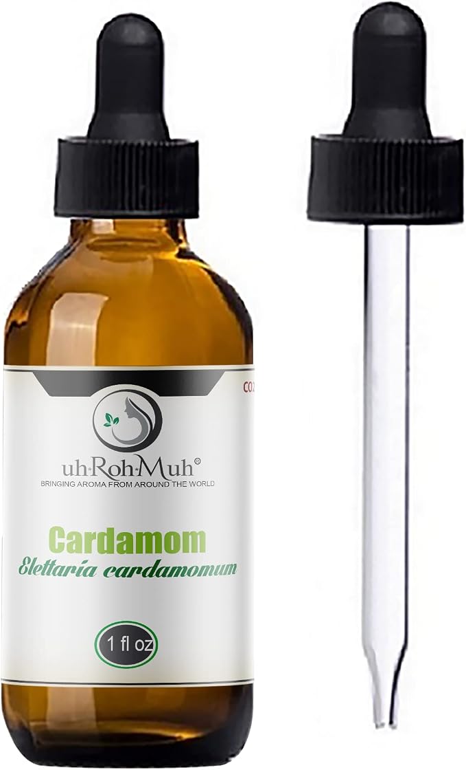 Cardamom Essential Oil || CO2 || Pure & Unadulterated || Therapeutic Quality || India - 1oz w/Pipette