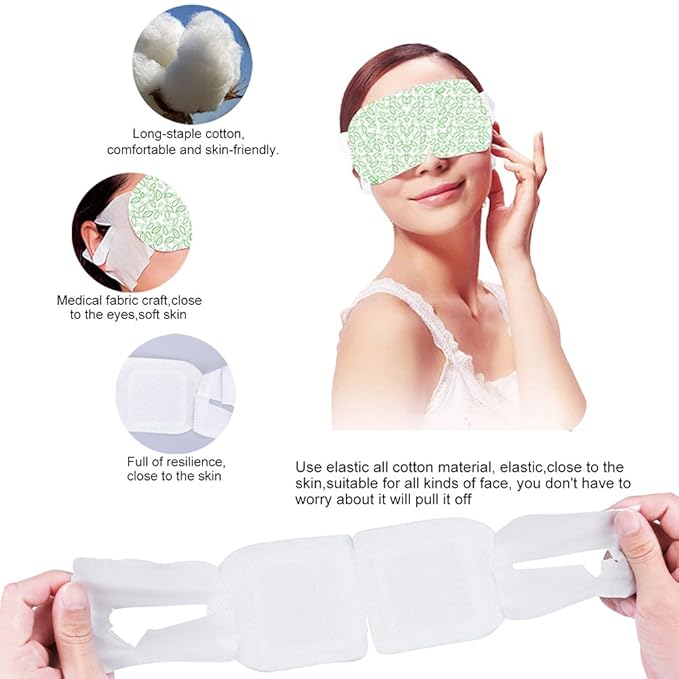 Steam Eye Mask, 15 Packs Hot Steam Eye SPA Mask for Dry Eyes, Travel Essentials & Relaxation Gifts for Women, Men Lavender Fragrance Warming Eye Patch