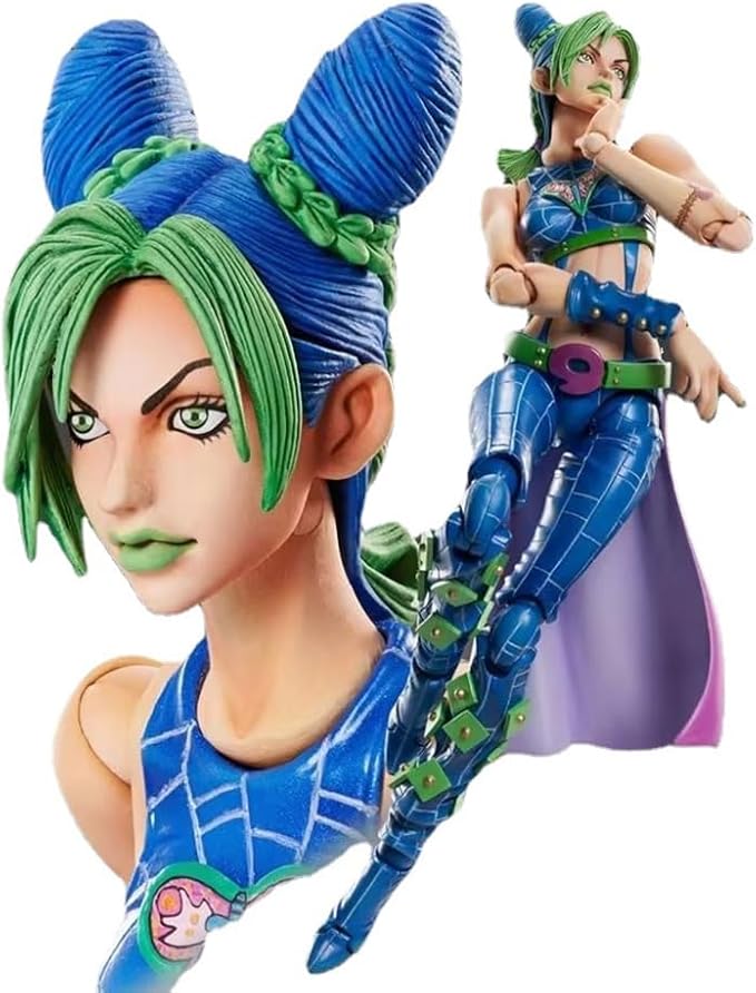 Cujoh Jolyne Figure JJBA Super Action Statue 5.9" Movable Joint Anime Figurine Cujoh Jolyne Action Figure Collections Desktop Decoration
