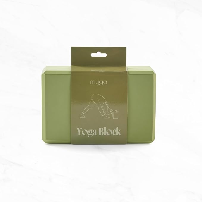 MYGA Yoga Block,Lightweight EVA Foam Yoga Brick,High Density Non-Slip Block for Yoga Poses, Pilates, Balance and Flexibility