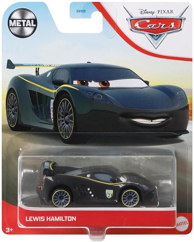 Disney Car Toys Lewis Hamilton, Miniature, Collectible Racecar Automobile Toys Based on Cars Movies, for Kids Age 3 and Older